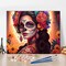 Skull Girl DIY Paint by Number Day of The Dead Paint by Numbers for Adults Beautiful Colorful Flower Art Adult Paint by Numbers Kids on Canvas Paint by Numbers for Adults Beginner 16x20inch